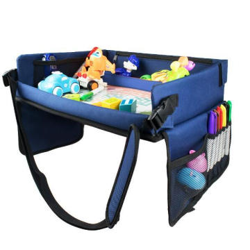 Portable Folding Activity Children Seat Table in Car Travel Kids Play Tray